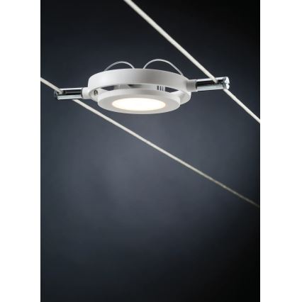 Paulmann 94106 - SET 6xLED/4W Spotlights för wire system ROUNDMAC 230V vit