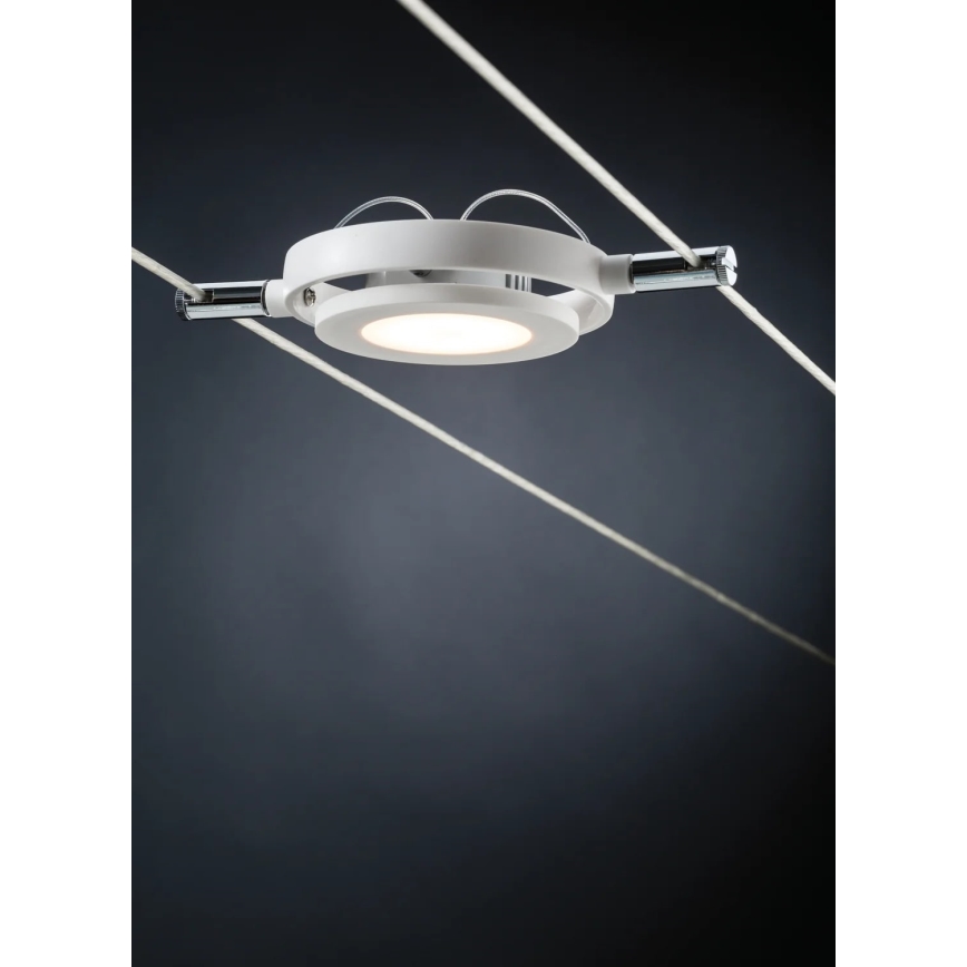 Paulmann 94106 - SET 6xLED/4W Spotlights för wire system ROUNDMAC 230V vit
