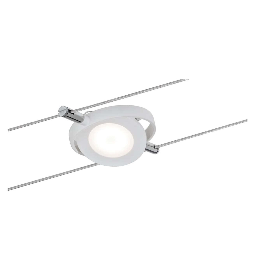 Paulmann 94106 - SET 6xLED/4W Spotlights för wire system ROUNDMAC 230V vit