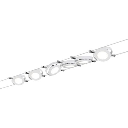 Paulmann 94106 - SET 6xLED/4W Spotlights för wire system ROUNDMAC 230V vit