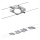 Paulmann 94107 - SET 4xLED/4,3W Spott för vajersystem MAC 230V mattkrom
