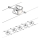 Paulmann 94133 - KIT 5xGU5,3/10W Spotlight för system med snöre MAC 230V matt krom