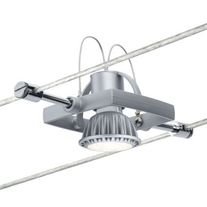 Paulmann 94134 - KIT 5xGU5,3/10W Spotlight för system med snöre MAC 230V vit