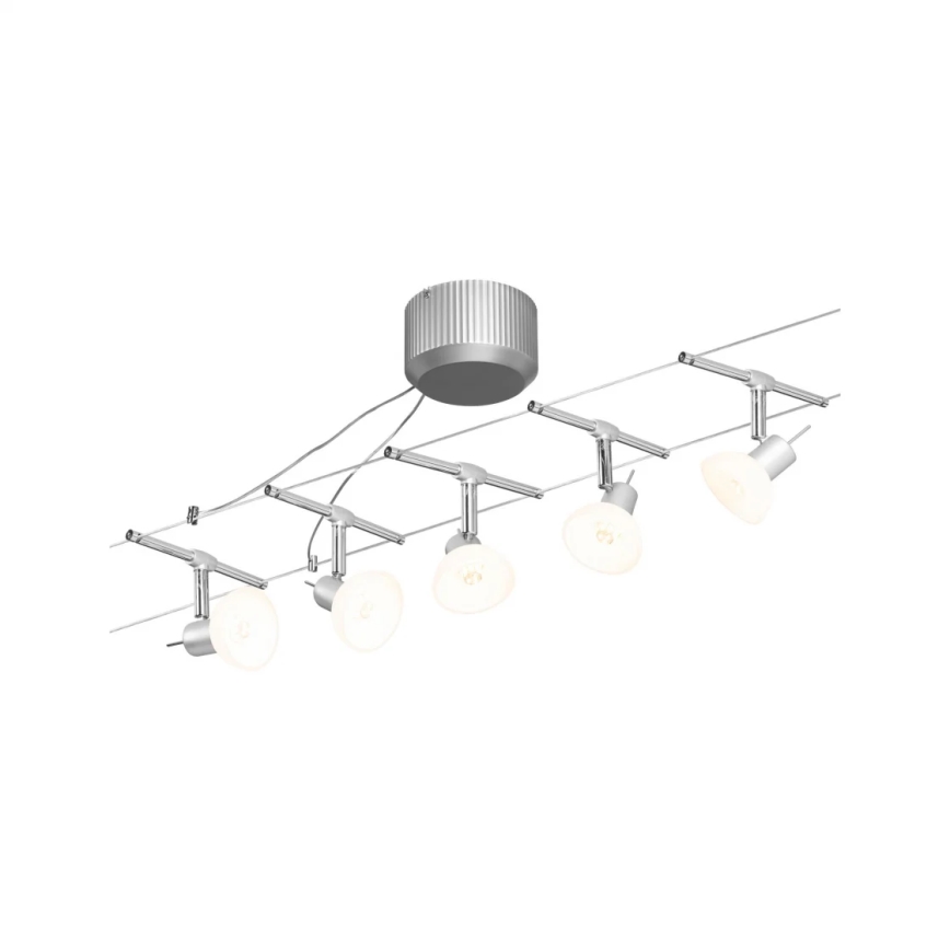 Paulmann 94136 - KIT 5xGU5,3/10W Spotlight för skensystem SHEELA 230V skinande krom