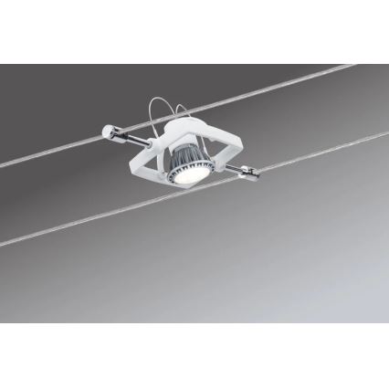 Paulmann 94149 - KIT 5xGU5,3/10W Spotlight för system med snöre TECH 230V vit