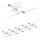 Paulmann 94149 - KIT 5xGU5,3/10W Spotlight för system med snöre TECH 230V vit