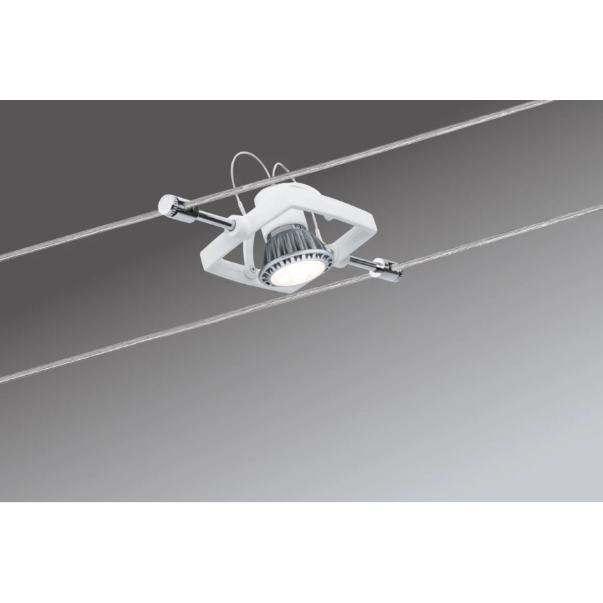 Paulmann 94149 - SET 5xGU5,3/10W Spotlights för kabelsystem TECH 230V vit