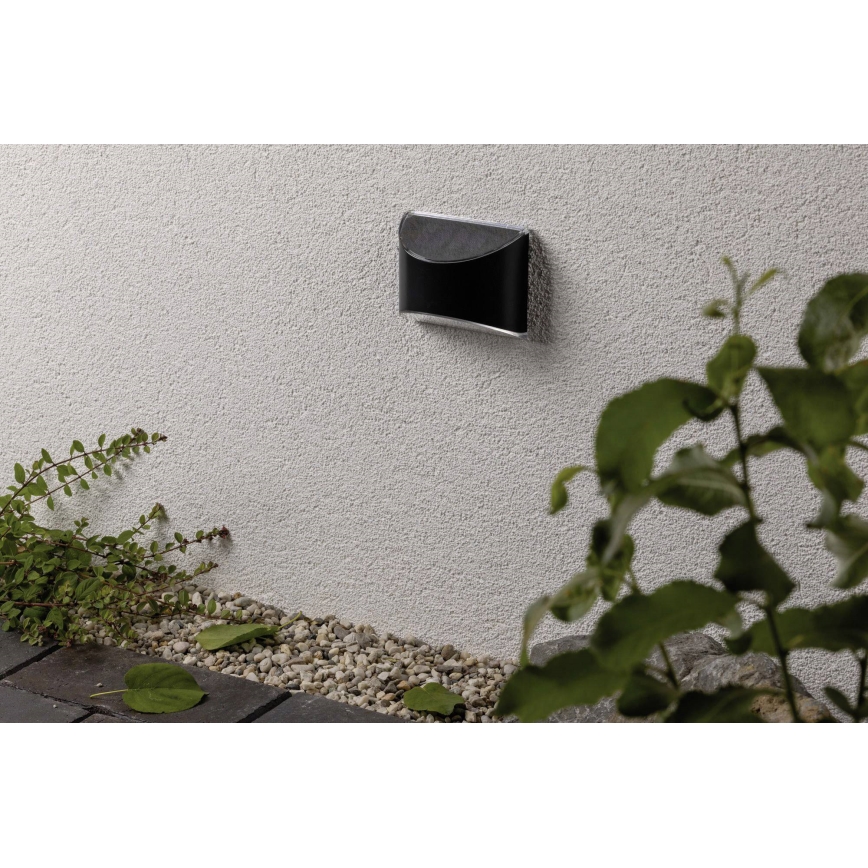 Paulmann 94233 - LED/0,05W IP44 Solcellsvägglampa ELLIOT 1,2V 400 mAh