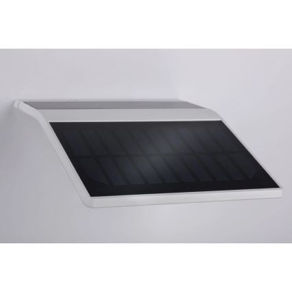 Paulmann 94244 - LED/1,2W IP44 Solcellsvägglampa med inbyggd sensor YOKO 3,7V 1800 mAh vit