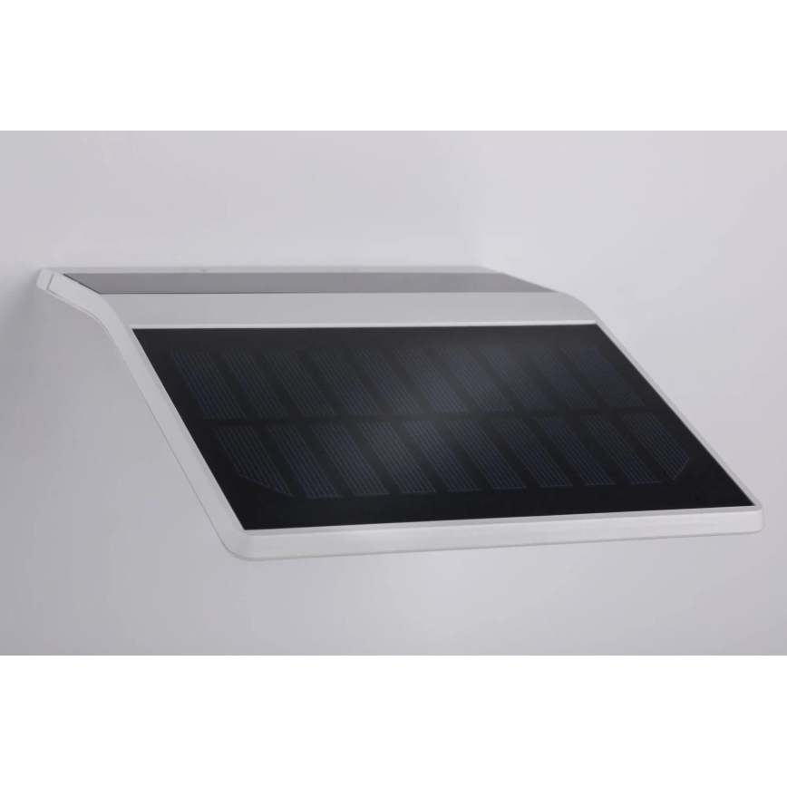 Paulmann 94244 - LED/1,2W IP44 Solcellsvägglampa med inbyggd sensor YOKO 3,7V 1800 mAh vit