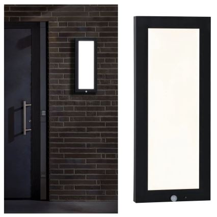Paulmann 94256_1 - LED/10W IP44 Taklampa för utomhusbruk med sensor 230V