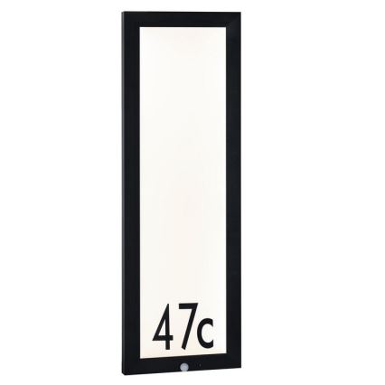 Paulmann 94257 - LED/19W IP44 Husnummer med sensor 230V