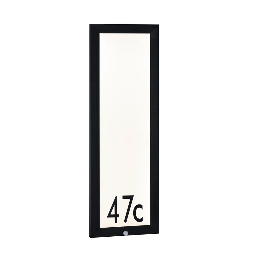 Paulmann 94257 - LED/19W IP44 Husnummer med sensor 230V