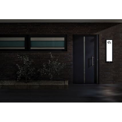 Paulmann 94257 - LED/19W IP44 Husnummer med sensor 230V
