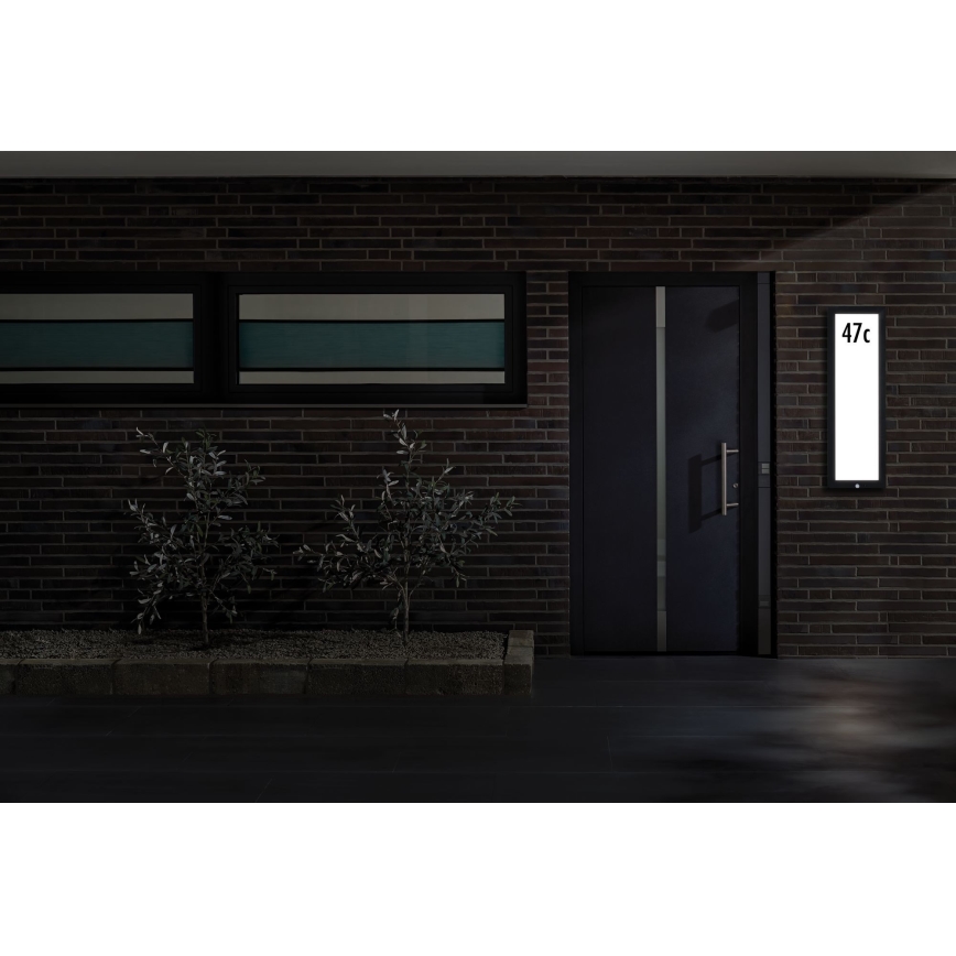 Paulmann 94257 - LED/19W IP44 Husnummer med sensor 230V