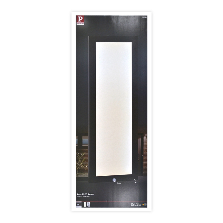 Paulmann 94257 - LED/19W IP44 Husnummer med sensor 230V