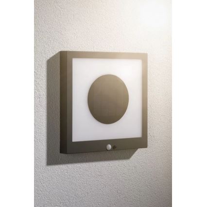 Paulmann 94263 - LED/1,2W IP44 Solcellsvägglampa med sensor TAIJA 3,7V 1800 mAh