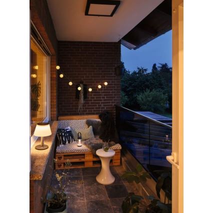 Paulmann 94267 - LED/1,3W IP44 Utomhus ljusreglerad lampa CUPULINO 5V 2000 mAh