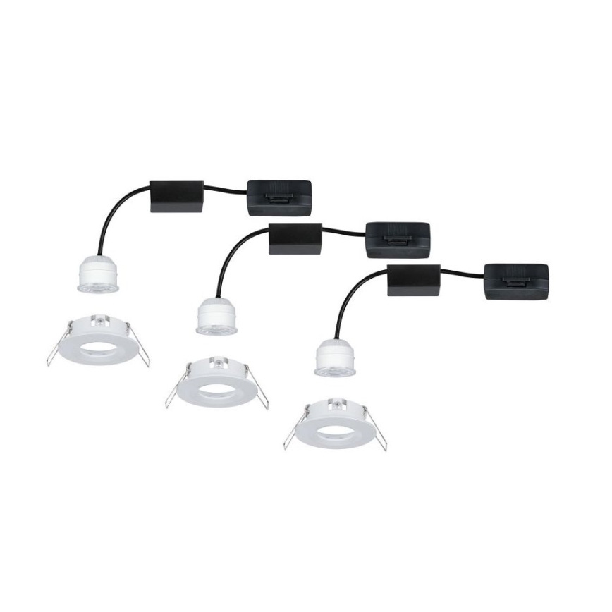 Paulmann 94299 - KIT 3xLED/4W IP44 Badrum infälld lampa NOVA 230V