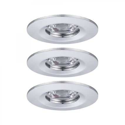 Paulmann 94303 - KIT 3xLED/4W IP44 Badrum infälld lampa COIN 230V