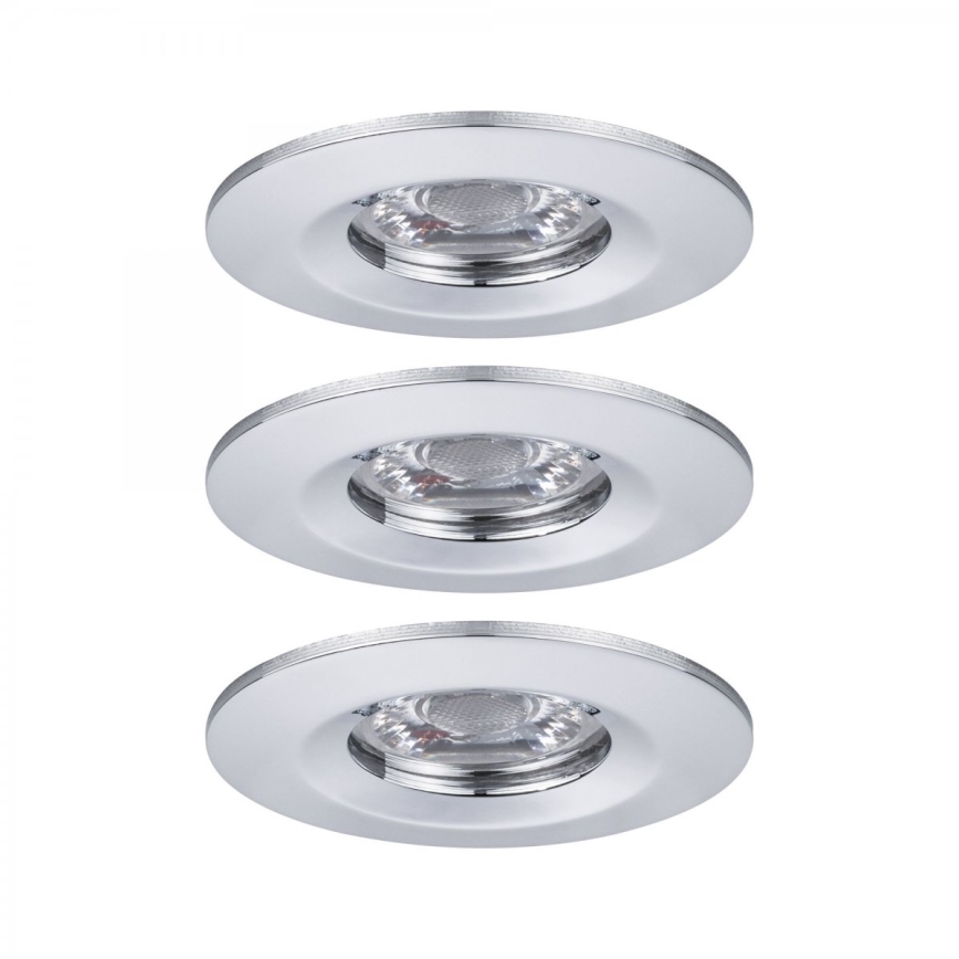 Paulmann 94303 - KIT 3xLED/4W IP44 Badrum infälld lampa COIN 230V