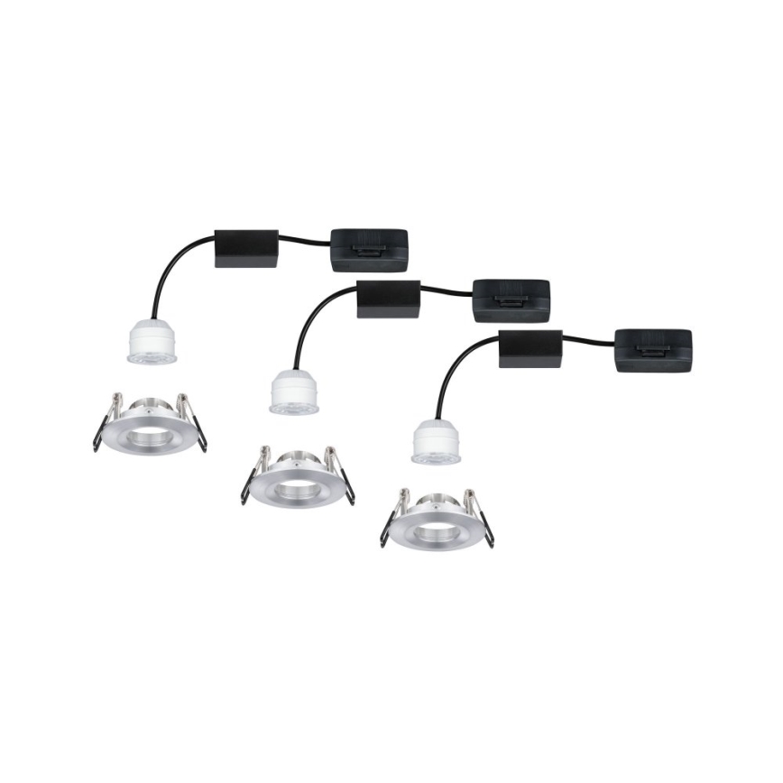 Paulmann 94305 - KIT 3xLED/4W IP44 Badrum infälld lampa NOVA 230V