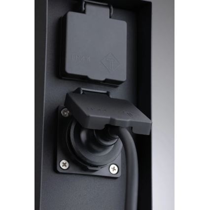 Paulmann 94313 - Kolumn med eluttag för utomhusbruk RIO 4Z SCHUKO 230V IP44