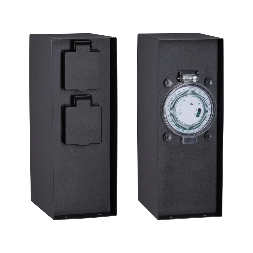 Paulmann 94314 - Utomhusuttagskolonn med timer 2Z SCHUKO