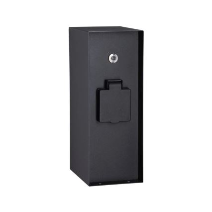 Paulmann 94315 -Kolumn med eluttag för utomhusbruk med skymningssensor RIO 3Z SCHUKO 230V IP44