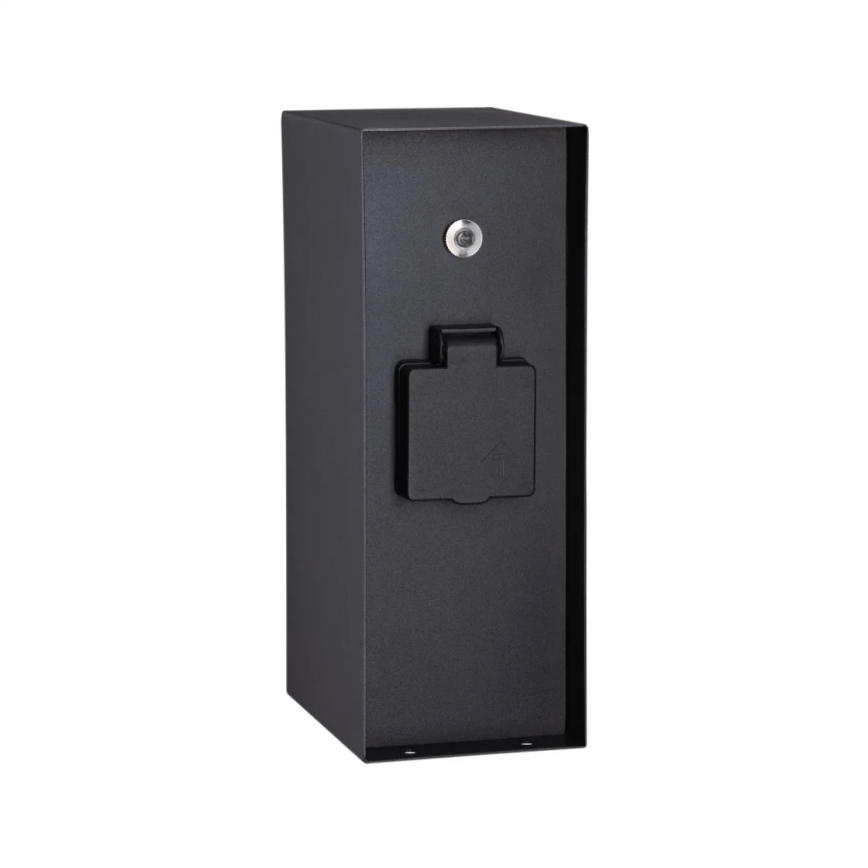Paulmann 94315 -Kolumn med eluttag för utomhusbruk med skymningssensor RIO 3Z SCHUKO 230V IP44