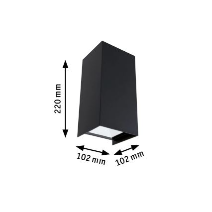 Paulmann 94325 - 2xLED/6,5W IP44 Utomhus vägglampa FLAME 230V