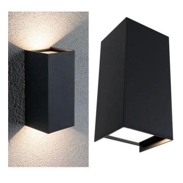 Paulmann 94325 - 2xLED/6,5W IP44 Vägglampa för utomhusbruk FLAME 230V