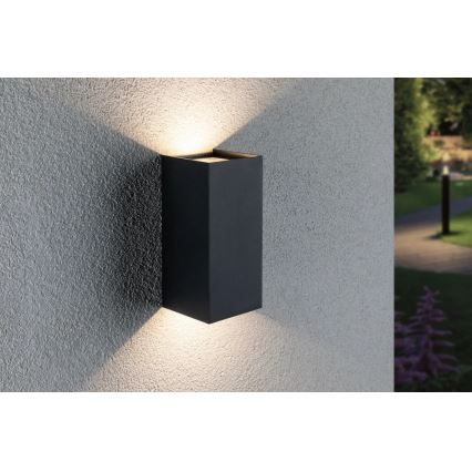 Paulmann 94325 - 2xLED/6,5W IP44 Vägglampa för utomhusbruk FLAME 230V