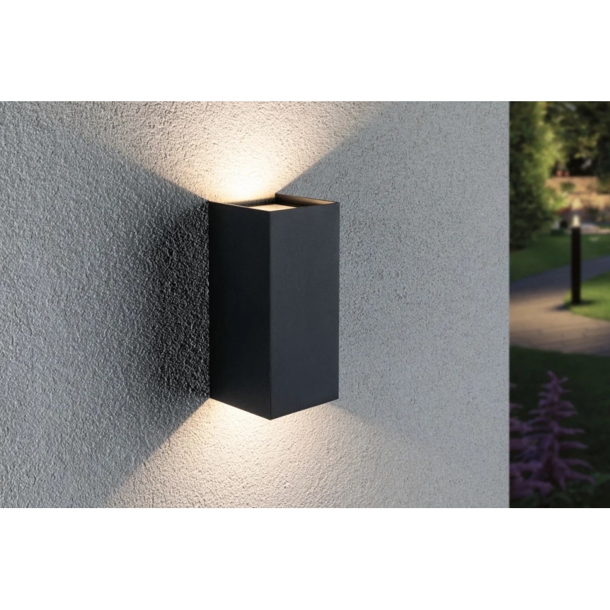 Paulmann 94325 - 2xLED/6,5W IP44 Vägglampa för utomhusbruk FLAME 230V