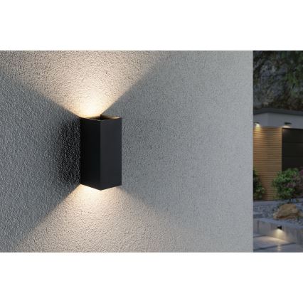 Paulmann 94326 - 2xLED/2,8W IP44 Utomhus Väggbelysning FLAME 230V