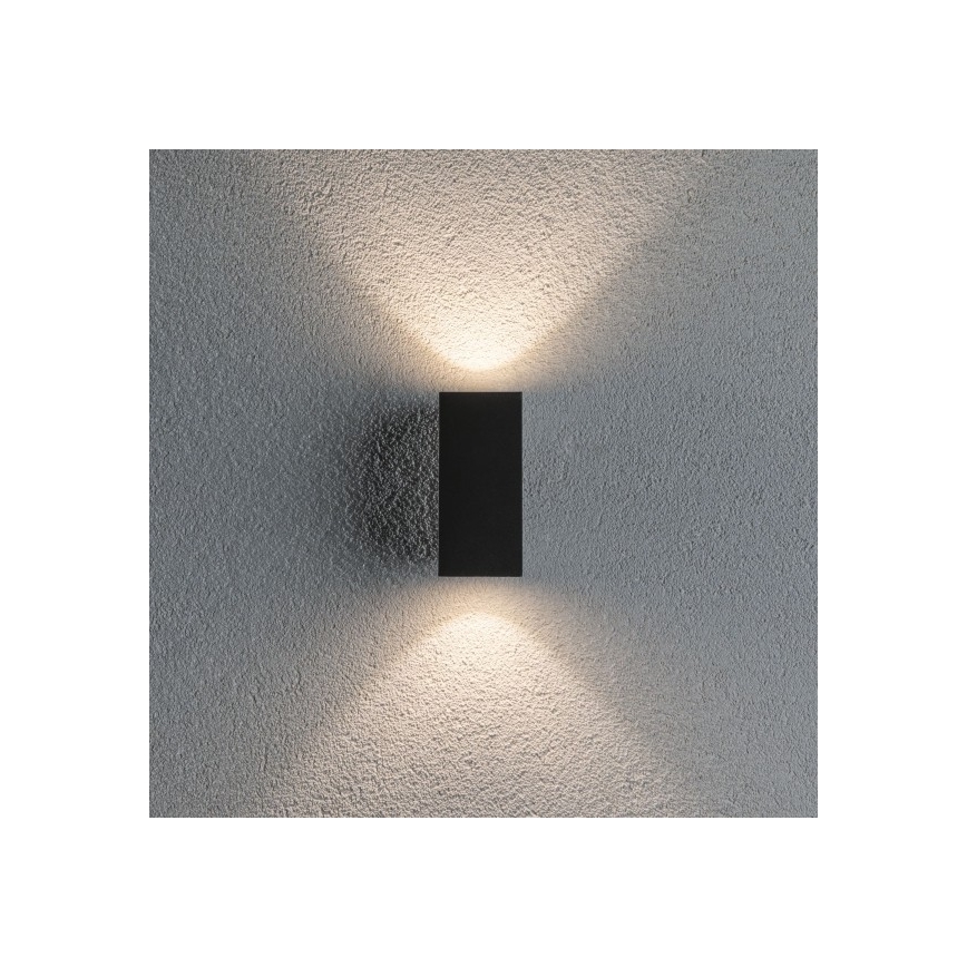 Paulmann 94328 - 2xLED/2,8W IP44 Utomhus Väggbelysning FLAME 230V antracit