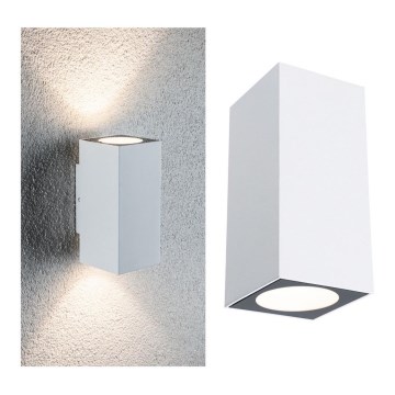 Paulmann 94330 - 2xLED/2,8W IP44 Utomhus Väggbelysning  FLAME 230V vit