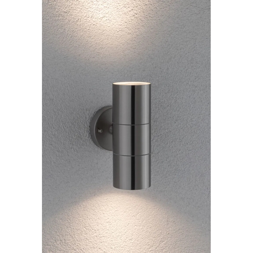 Paulmann 94331 - 2xGU10/10W IP44 Vägglampa för utomhusbruk FLAME 230V