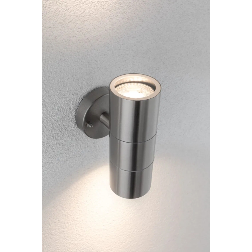 Paulmann 94331 - 2xGU10/10W IP44 Vägglampa för utomhusbruk FLAME 230V