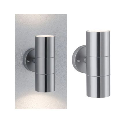 Paulmann 94331 - 2xGU10/10W IP44 Vägglampa för utomhusbruk FLAME 230V