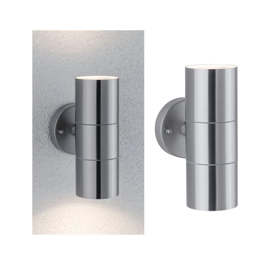 Paulmann 94331 - 2xGU10/10W IP44 Vägglampa för utomhusbruk FLAME 230V