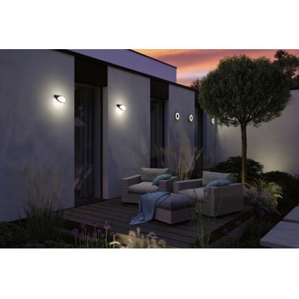 Paulmann 94401 - LED/10W IP44 Vägglampa för utomhusbruk SFÄR 230V