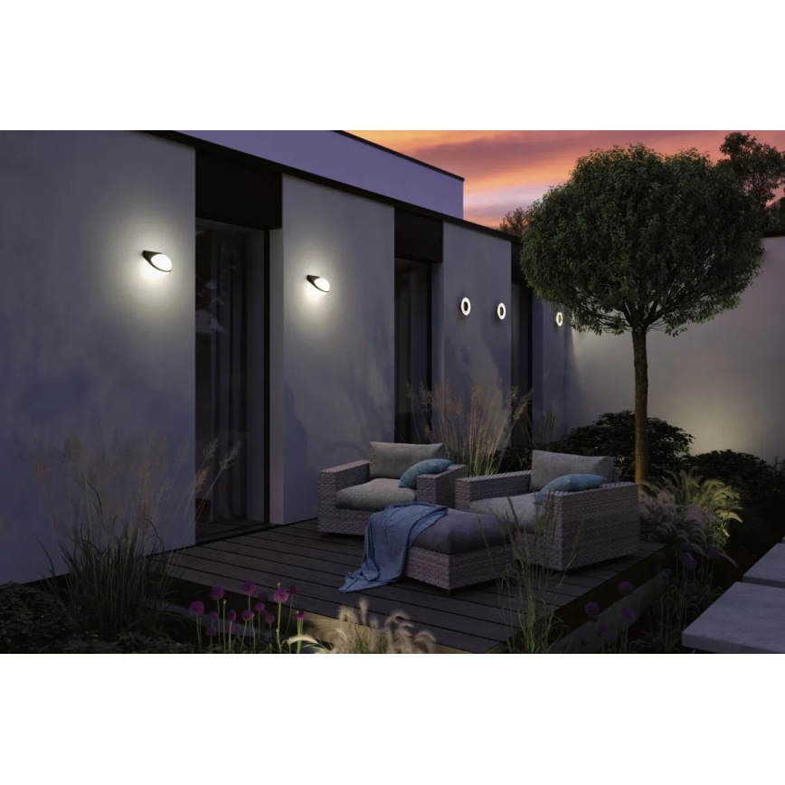 Paulmann 94401 - LED/10W IP44 Vägglampa för utomhusbruk SFÄR 230V