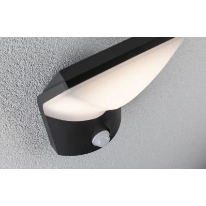 Paulmann 94402 - LED/10W IP44 Utomhus vägglampa med sensor ADYA 230V