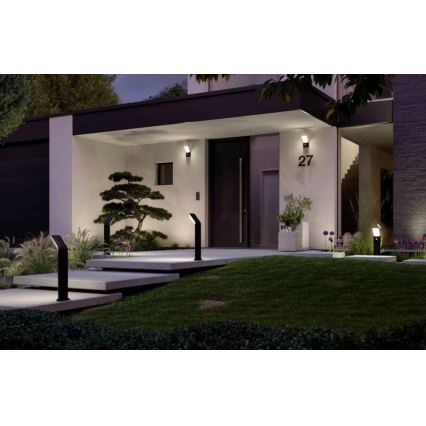 Paulmann 94403 - LED/10W IP44 Lampa med sensor för utomhusbruk ADYA 230V