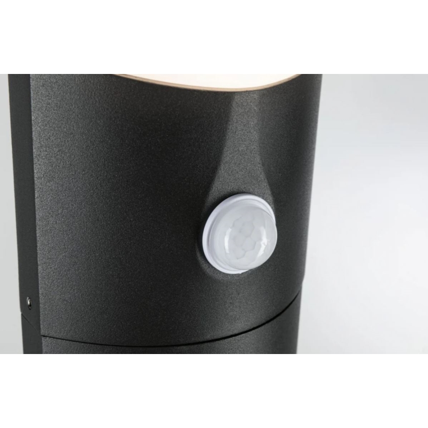 Paulmann 94403 - LED/10W IP44 Lampa med sensor för utomhusbruk ADYA 230V