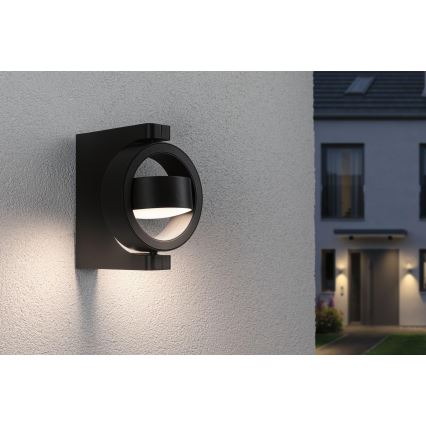 Paulmann 94406 - LED/8W IP44 Vägglampa för utomhusbruk SWIVEA 230V