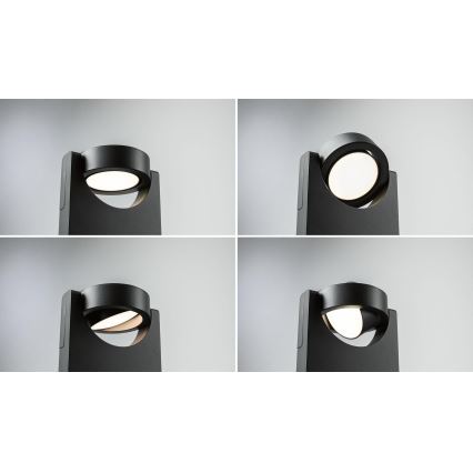 Paulmann 94406 - LED/8W IP44 Vägglampa för utomhusbruk SWIVEA 230V