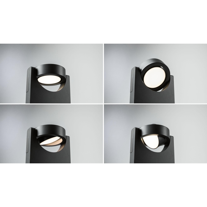 Paulmann 94406 - LED/8W IP44 Vägglampa för utomhusbruk SWIVEA 230V