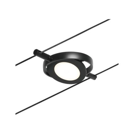 Paulmann 94418 - KIT 5xLED/4,5W Spotlight för system med snöre ROUNDMAC 230V svart